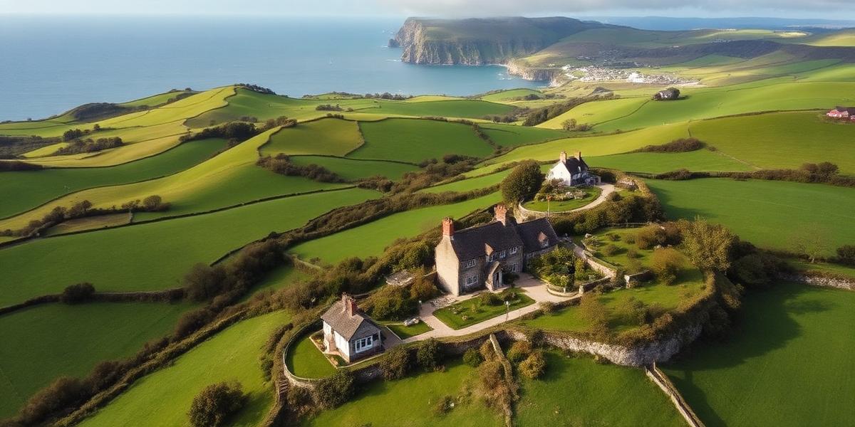 Cornwall aerial view showing our service coverage area